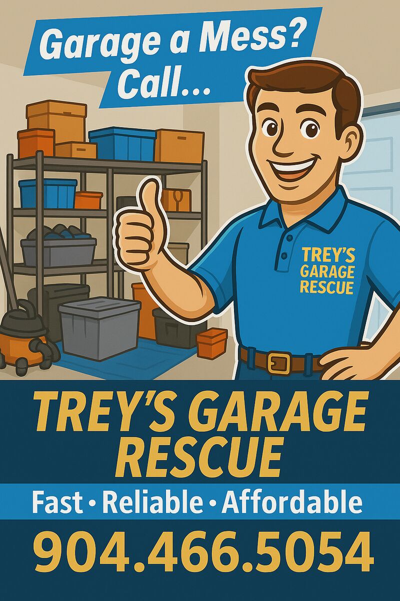 Trey's Garage Rescue - Garage a Mess? Call 904.466.5054